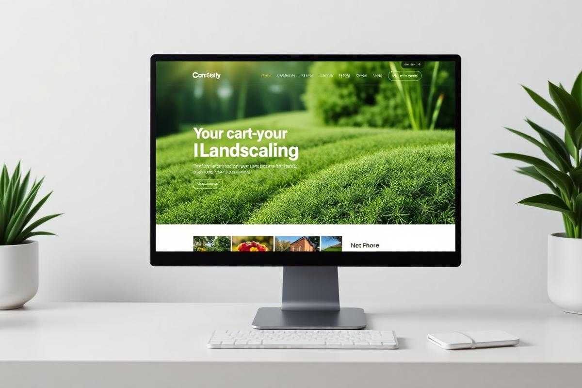 Landscaping website homepage concept — Miller Lawn & Landscape